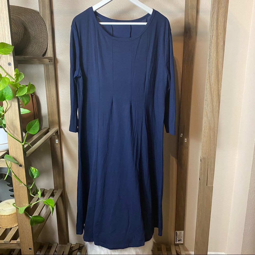 3/4 Sleeve Pull Over Dress